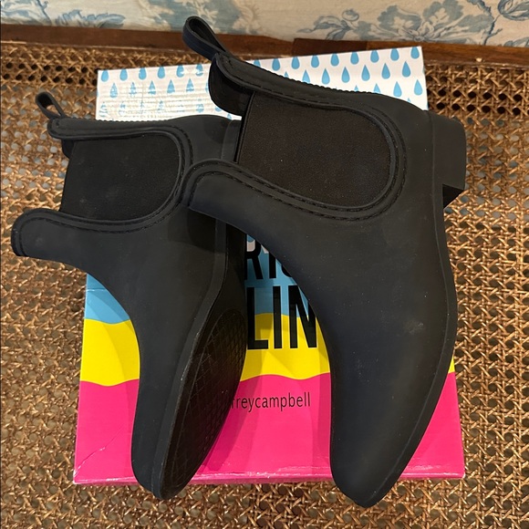 Jeffrey Campbell Forecast Black Matte Rain Boots - Picture 3 of 4